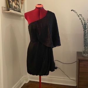 Black one shoulder formal dress- BCBG-